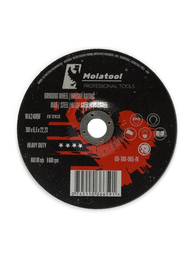 Disco Sgrossatura Corindone 230x6.5x22.2mm - Per Smerigliatrice Angolare, Lavorazione Metalli - Alta Qualità Professionale - Foto 2