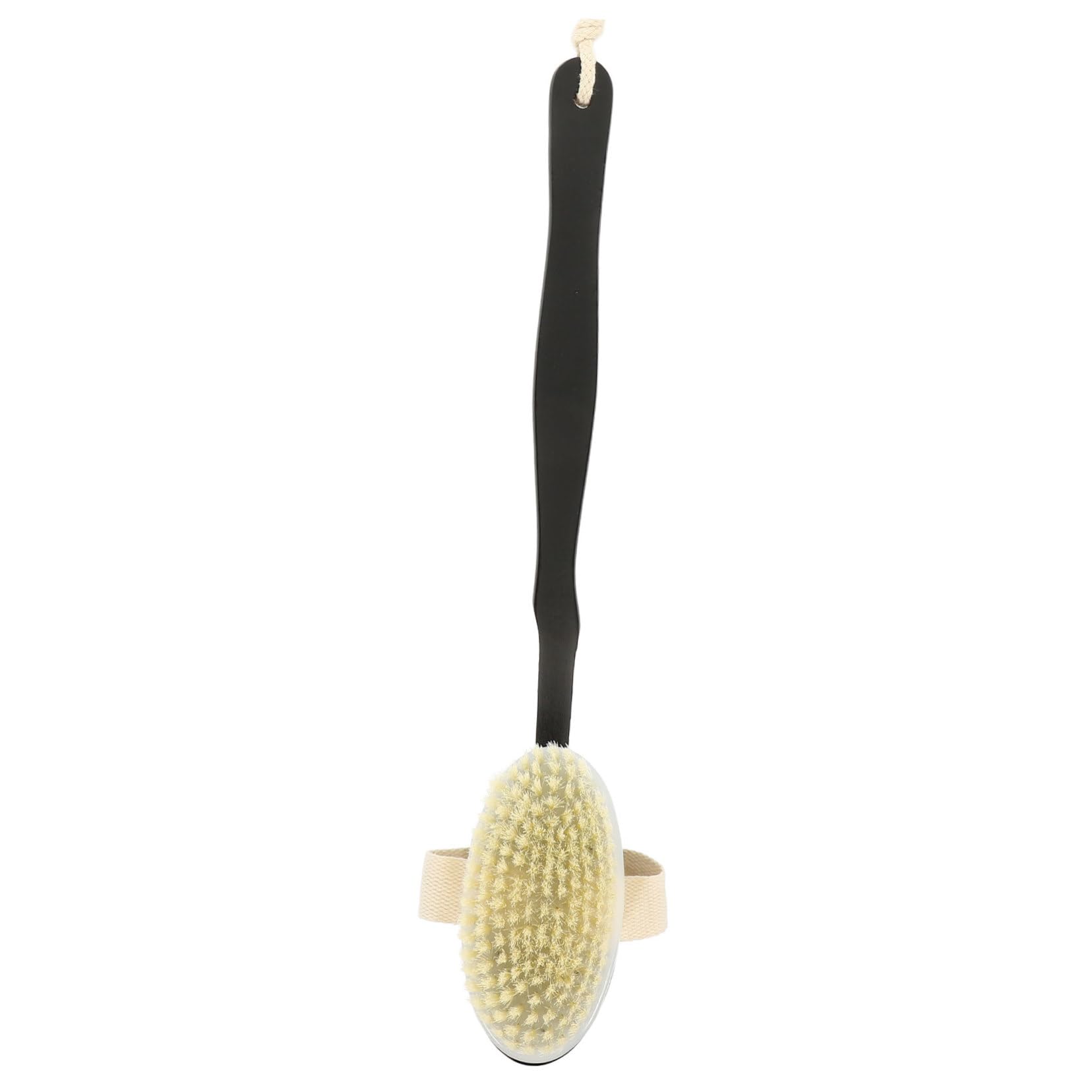 5St Badebürste Massagebürste Rückenschrubber körperbürste duschzubehör duschbürste Rückenwäscher für die Badewanne Bademassage-Reinigungsbürste Rückenbürste zum Duschen pp Black FRCOLOR