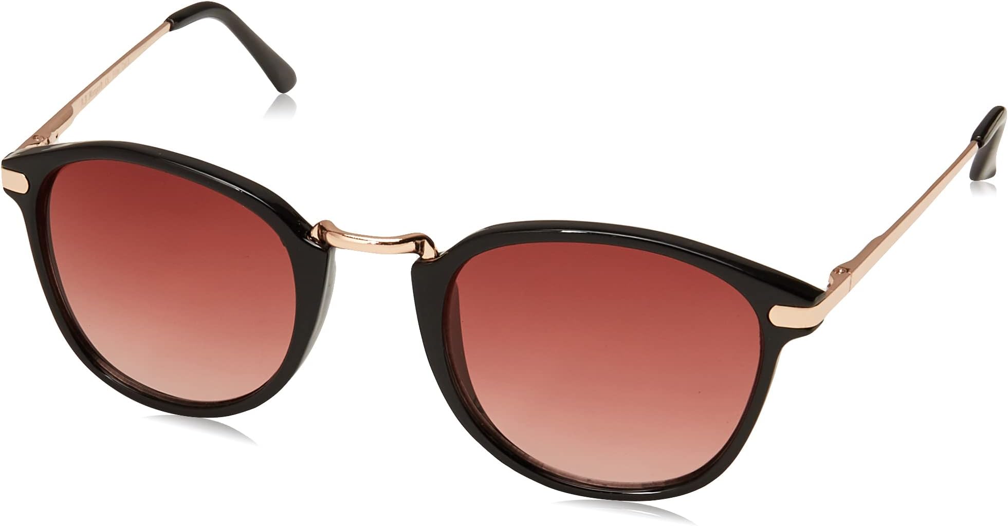 A.J. Morgan Castro Round Sunglasses, Black, 198 mm