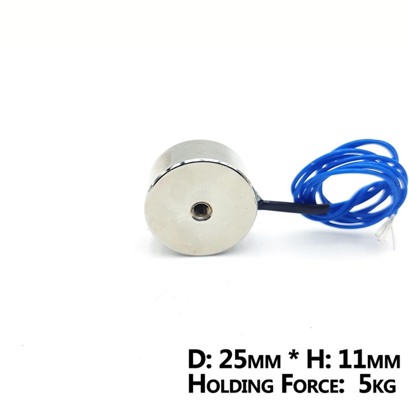 Elettromagnete 25/11 DC 6V 12V 24V Cilindro Elettrico Magneti 5KG/50N Forte Solenoide Elettromagnetico Ventosa 1 Pz(DC 12V)