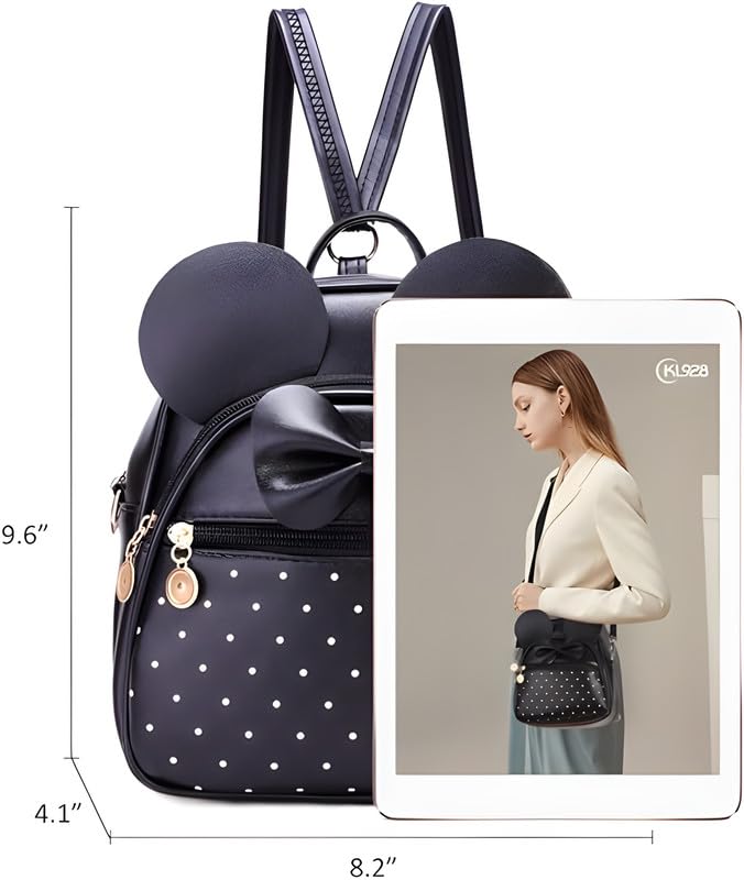 ShopyVid Polka Dots Mini Backpack for Girls/Rakhi Gifts for Sister/Rakhi Gift for Sister Kids