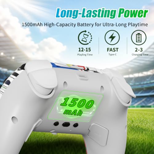 Image of YUYIU Wireless LED Controller for PS5 Controller /Slim /Pro,iOS,MAC,PC,Steam
