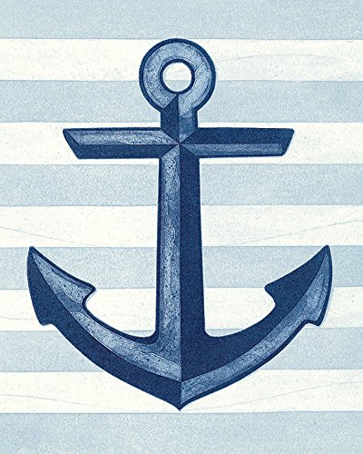 Barry Goodman Anchor Canvas Print, Multi-Colour, 40 x 50 cm