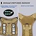 DNALLRINO Tactical Dog Harness for Small and Medium Breeds, Air Dog Vest No Pull with Reflective Do Not Pet Patches, Breathable Dog Molle Vests for Training Walking Hunting Brown