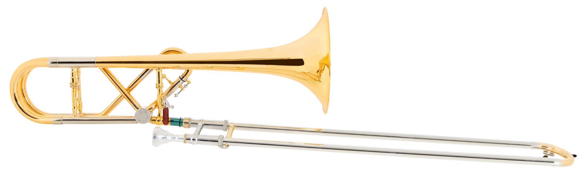 QP-20GL Trombón Cuarto Latón Dorado, Modelo: QP-20GL, 8 mm | Afinación: Bb/F, Campana martillada a mano de latón dorado, Cuerpo de latón dorado, Tiradores de alpaca, 8 mm, 1 x Boquilla