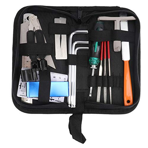 ギター修理キット1セットギター修理キット定規ゲージゲージ測定ツール六角レンチセット音楽や弦楽器愛好家