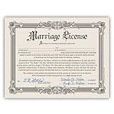 Funny Marriage License Bachelorette -Bachelor Party Gag Gift Certificate