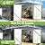 MNLR 10x14 FT Large Metal Storage Shed, Waterproof Outdoor Tool Shed with Lockable Double Hinged Door, Reinforced Frame Structure, Sloped Roof & Vents for Lawn Mower, Bikes & Patio Gear