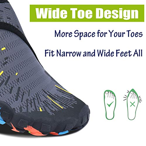 Women Men Water Shoes Quick Dry Barefoot Sports Aqua Durable Outsole Shoes for Swim Beach Aerobics Surf Yoga Exercise