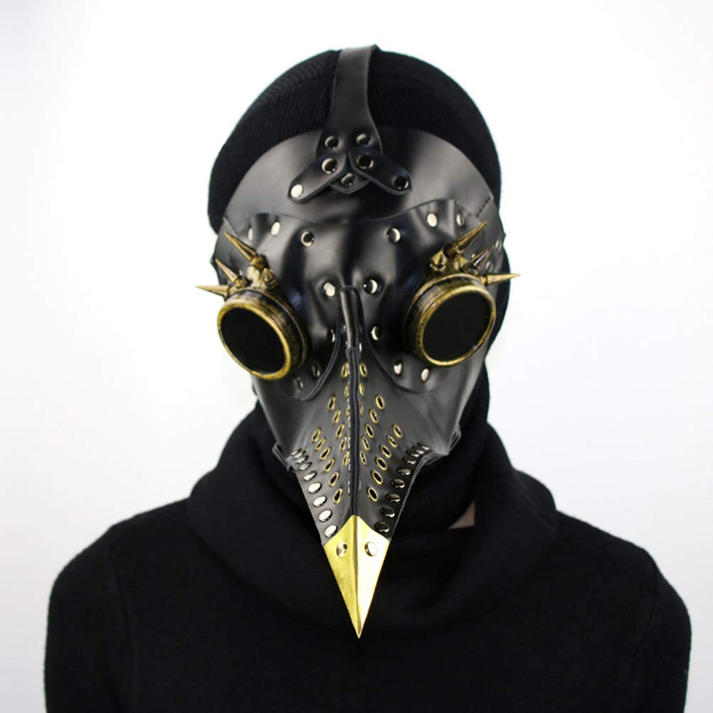 Halloweenowa maska ​​z dziobem ptaków Steampunk Maska z dziobem zarazy Materiały na bal przebierańców karnawałowy występ