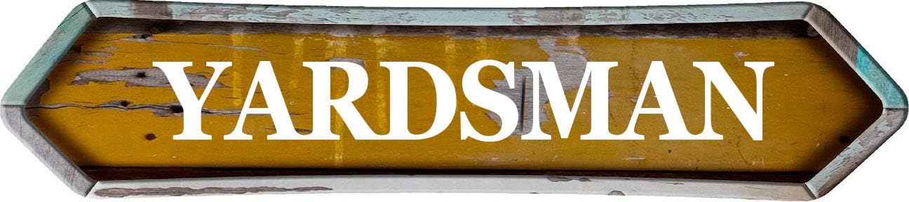 YARDSMAN Golden Double Pointed end 8" Shaped Weathered Rustic Metal Look Magnet for use on Any Steel Surface