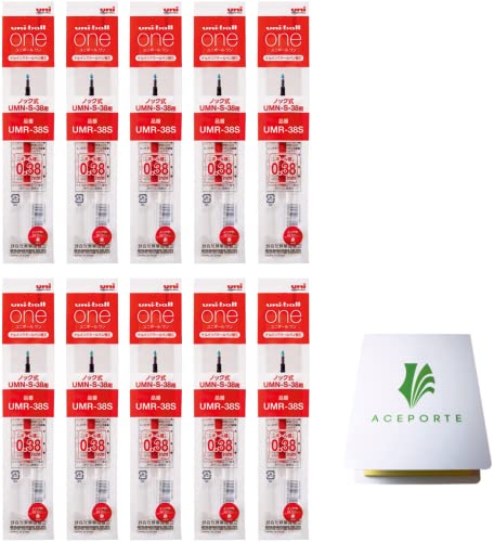 Recambios uni-ball one 0.38mm tinta roja 10 unidades miniatura 1
