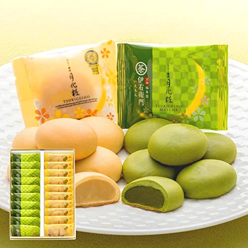 月化粧10個・伊右衛門月化粧10個まんじゅう詰合せ 和菓子 ギフト 人気 饅頭 餡 ギフト 詰め合わせ 個包装 大阪 お土産 お菓子 まんじゅう 和菓子 お取り寄せ