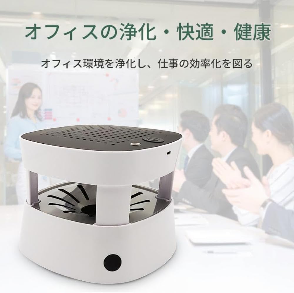Zxyler 多機能スモークレス灰皿 空気清浄機付き脱臭殺菌 イオン発生器 + 高性能活性炭フィルター USB 充電式 電子ライター