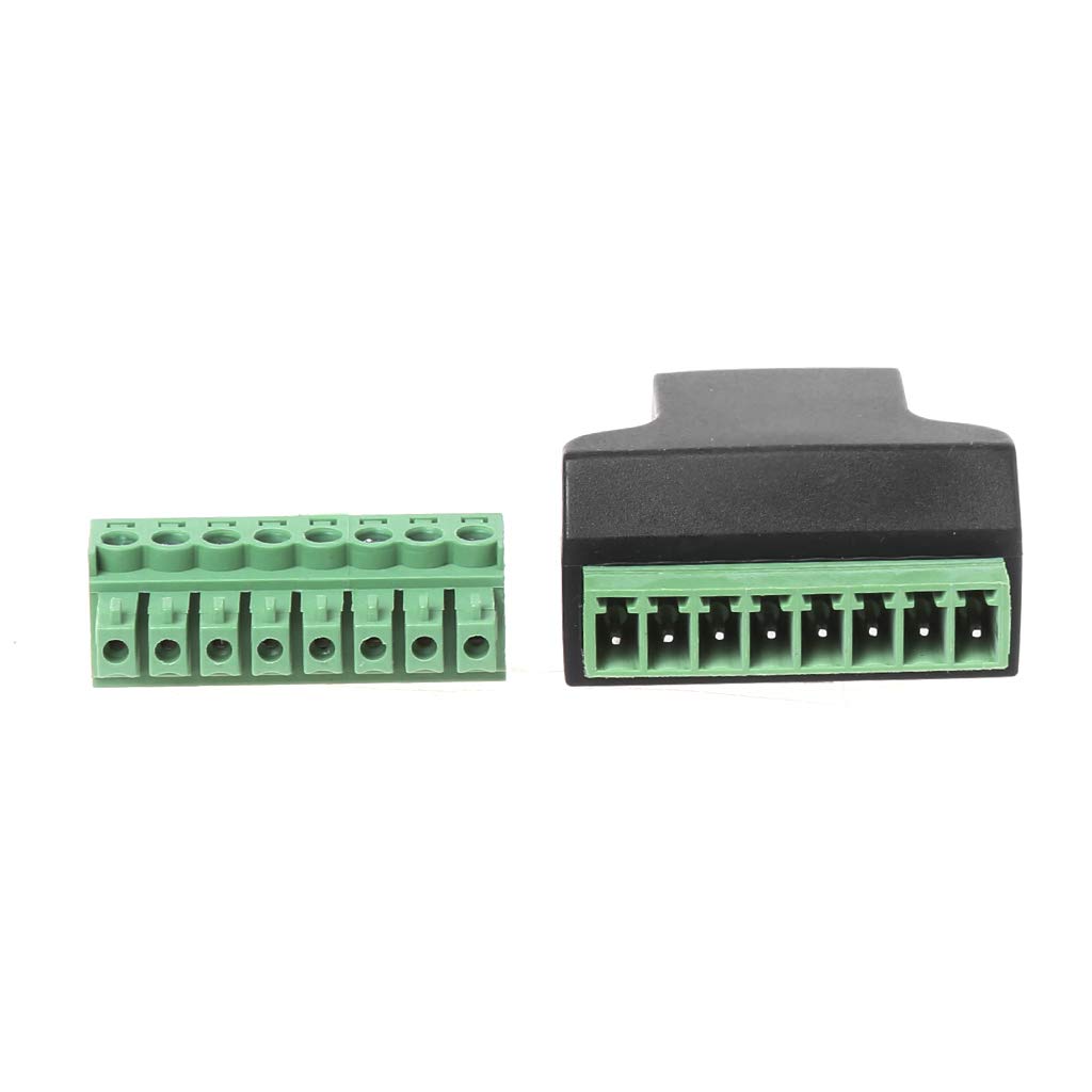 SZYDD RJ45 Female to Screw 8 Pin Connector Ethernet Cable Extender Adapter N Connector