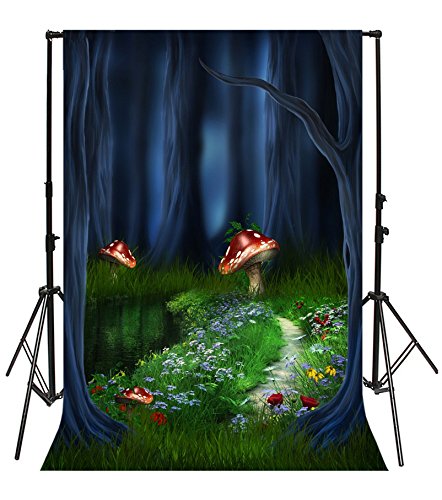 YongFoto 2,5x3,5m Vinile Sfondo Fotografico Foresta da Favola