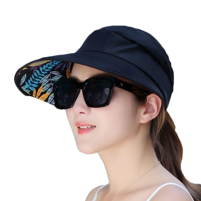 Sun Hats for Women Wide Brim UV Protection Sun Hat Summer Beach Packable Visor