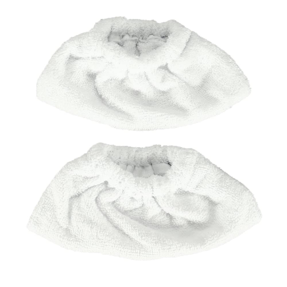XBERSTAR Cotton Terry Cover Pads Cover Set Steam Cleaner Accessories for Karcher SC (2pcs Towel steak)