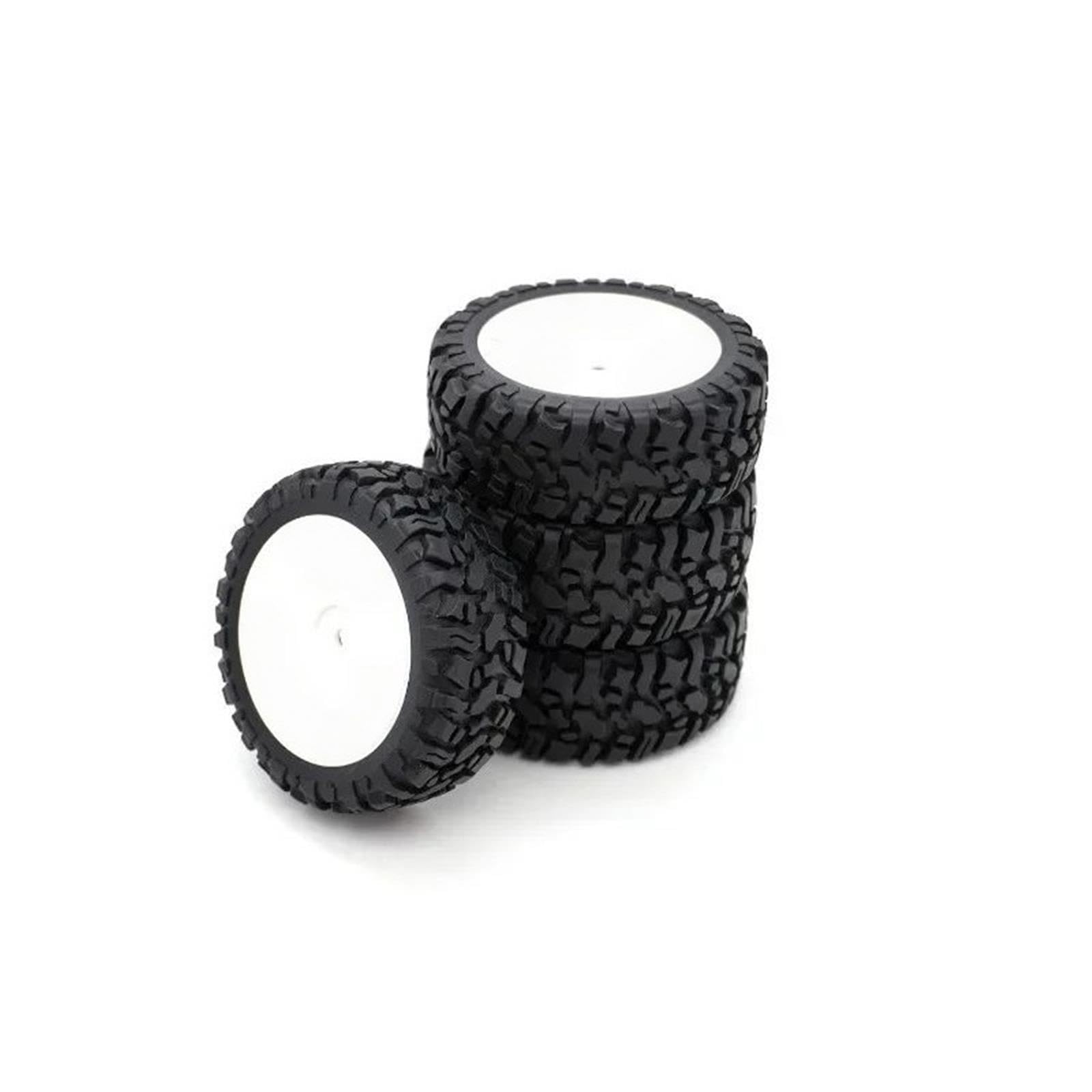 Ruedas Neumáticos Goma Hexagonales 12mm 4Uds para HPI para RedCat 1/12 RC
