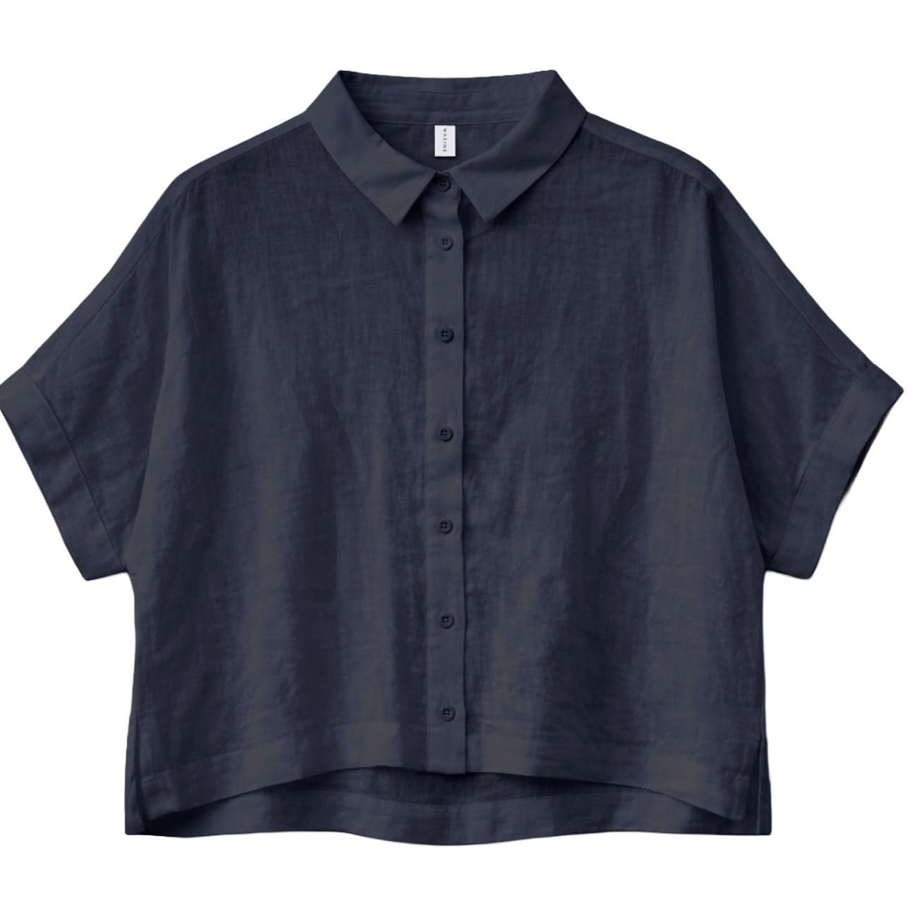 Mazine Donna Linen Camicetta, Ink Blue, L