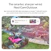 Google Nest Cam Outdoor (Wired, 2nd Gen) - Security Camera with 2K Video and Gemini, Night Vision, 2-Way Audio - Works with Google Home - 2025 Model - Snow