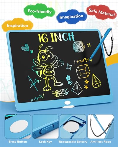 image for KOKODI LCD Writing Tablet, 16 Inch Colorful Doodle Board Drawing Table