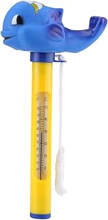 Floating Pool Thermometer, Cute Animal Swimming Pool Thermometer, Shatter Resistant, Easy Read Water Temperature, Pool Thermometer for Spa, Pond, Swimming Pool(C)