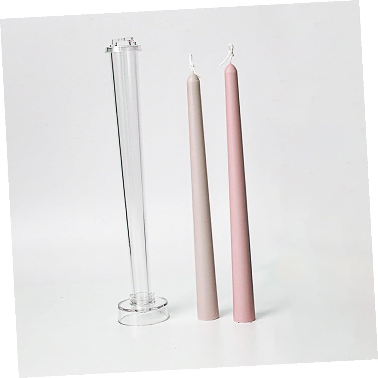 HEMOTON 3Pcs Plastic Tapered Candle Molds for DIY Candle Making Handicraft Crafting Tools Suitable for Wedding Dinner