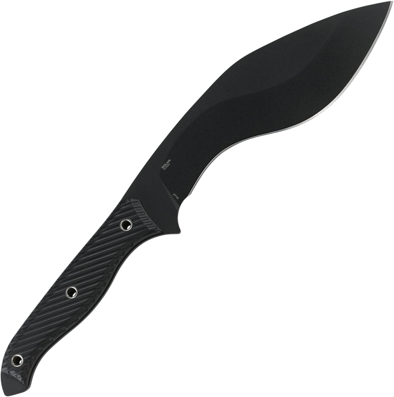CRKT Clever Girl Kukri Compact Machete: Heavy Duty Powder Coated SK-5 Carbon Steel Blade, Textured G10 Handle with Sheath 2710