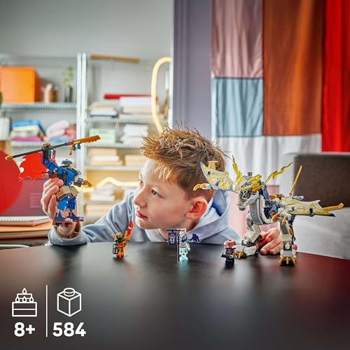 Image of LEGO NINJAGO Rogue's Mech Dragon Rider Ninja Toy 71843 Building Blocks Toys for 8+ Gift for Boys and Girls
