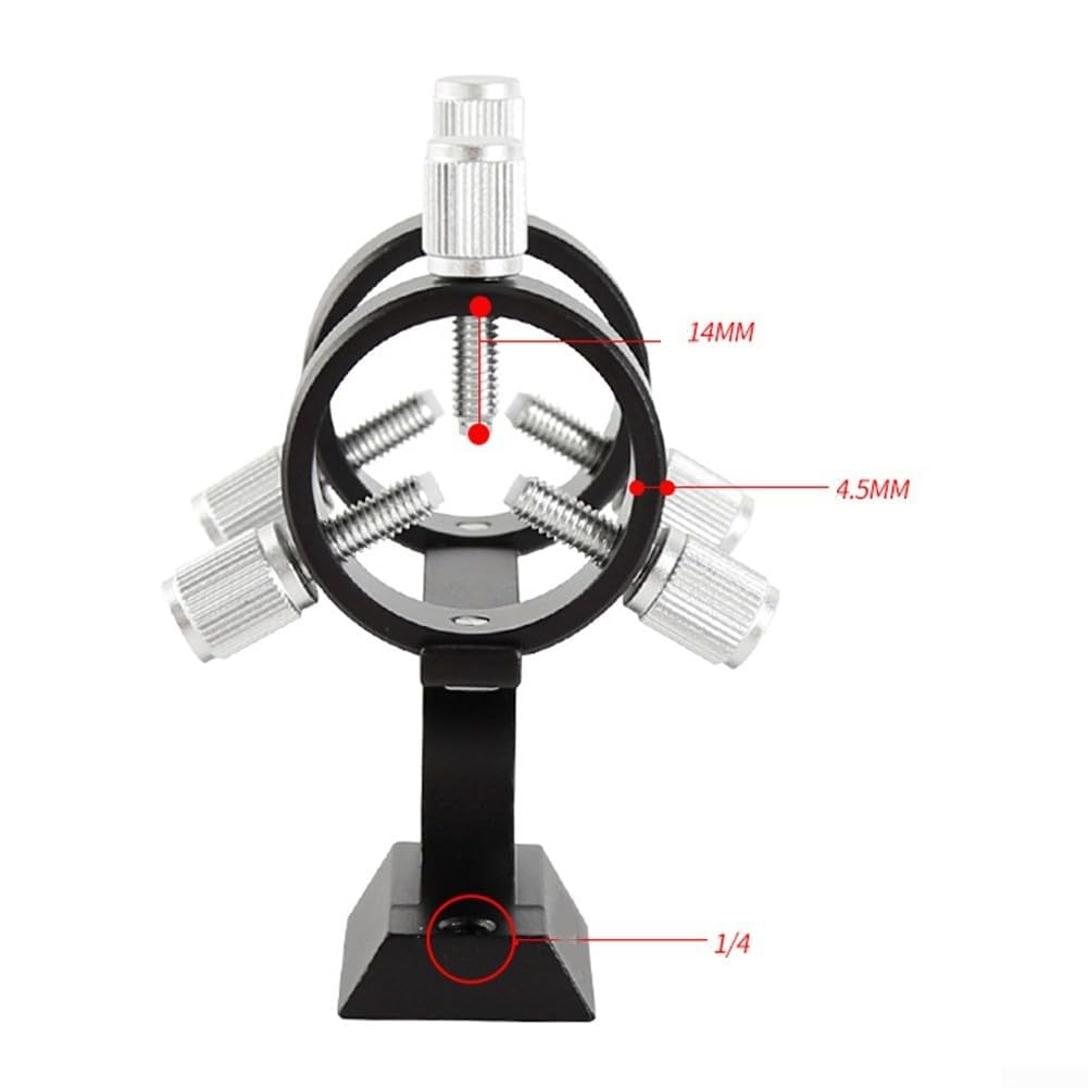 Support de pointeur réglable pour télescope astronomique avec coussinet de protection (Noir)