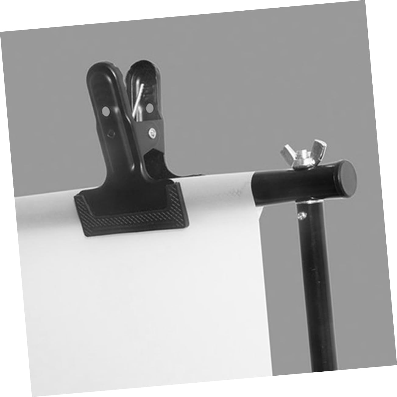 HOMSFOU Photography Backdrop Clamps Set 4pcs C-clamp Background Retaining Clips Black for Use