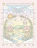 Pastel Kawaii Tarot Coloring Book — Major Arcana Coloring Pages for Beginners & Stress Relief: Cute, Hand-Drawn Kawaii Tarot Cards to Color | Single-Sided Pages + Bonus Card Back Design