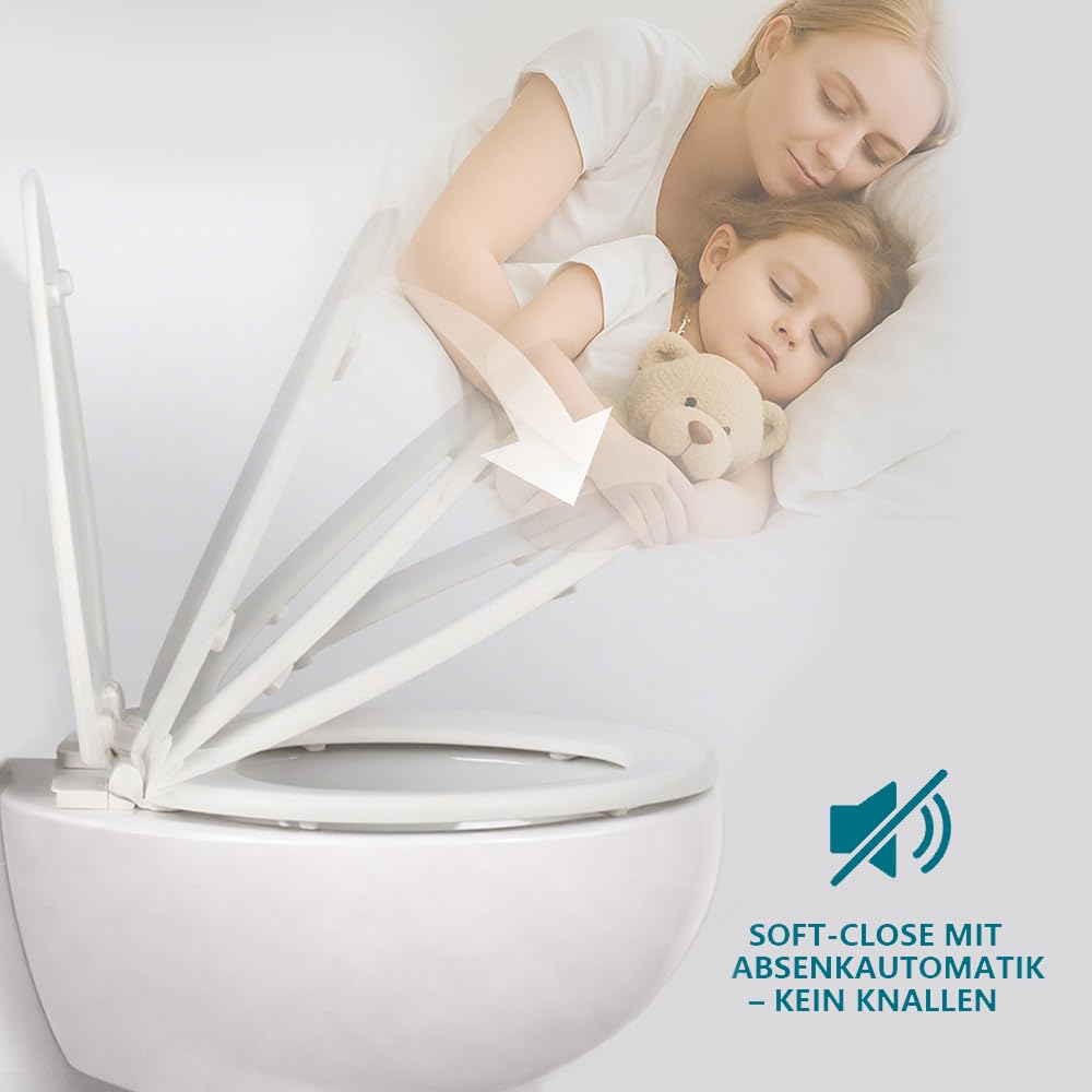 deska sedesowa z drewnianym rdzeniem, matowa – Soft-Touch i ultragładka (bez skórki pomarańczowej), wolnoopadająca i szybkie zapięcie (Easy-Clean) – kształt O, rozstaw otworów 155 mm – PIKLiDS
