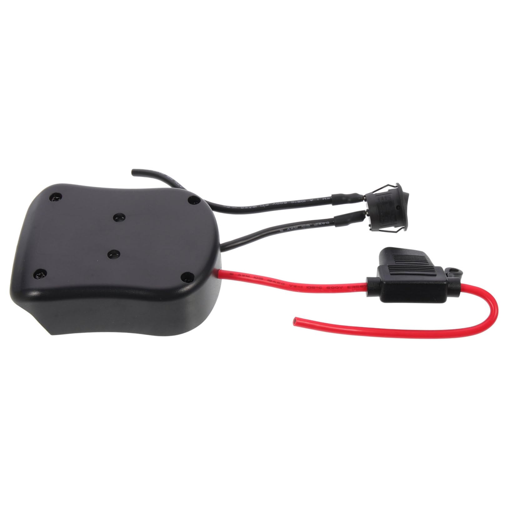 SHINEOFI 3 Piezas Adaptador de batería de 18V camión convertidor de batería Fuerza para Voltaje Adaptador de Corriente de Fuente de alimentación Abdominales Negro