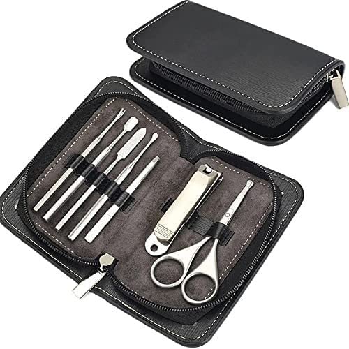 Juegos de cortauñas, Kit de cortaúñas 7 piezas: for manicura y pedicura con tijeras, pinzas herramientas for quitar las orejas