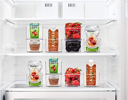 Sorbus Stackable Refrigerator Organizer Bins - Clear Storage Bins for Kitchen Pantry, Freezer & Fridge Organization - Fo - Additional View