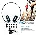 Pyle Waterproof MP3 Player Swim Headphone - Submersible IPX8 Flexible Wrap-Around Style Headphones Built-in Rechargeable Battery USB Connection w/ 4GB Flash Memory & Replacement Earbuds - Pyle PSWP6BK