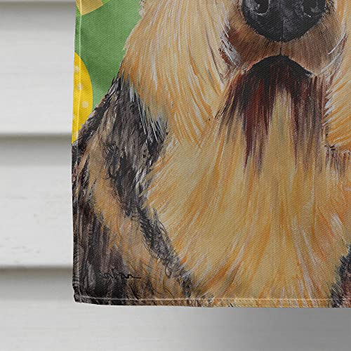 Drapeau Airedale Candy Cane de Noël grand format en polyester multicolore