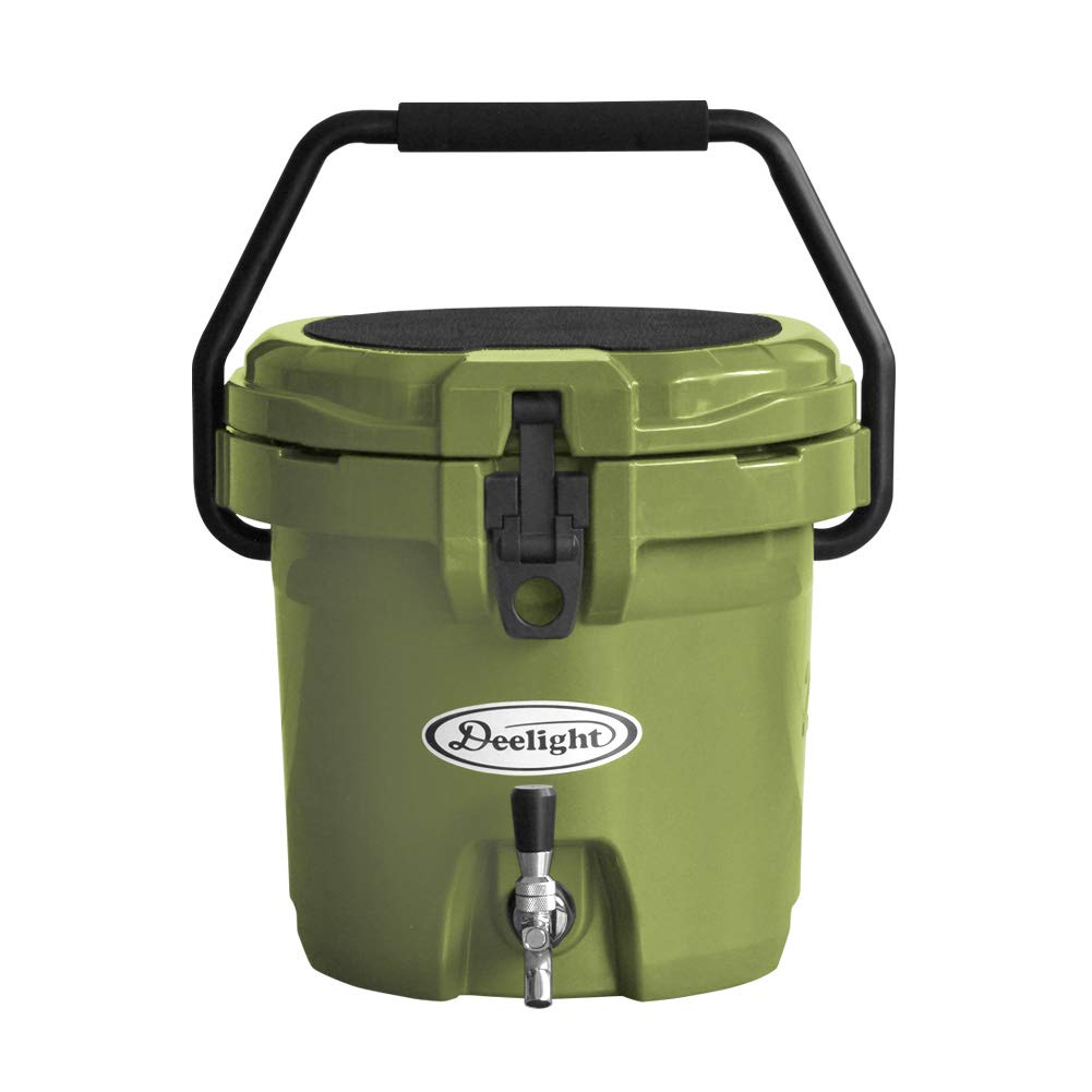 Amazon.co.jp: アイスバケット 2.5 gallon [ オリーブ / 9.34L 