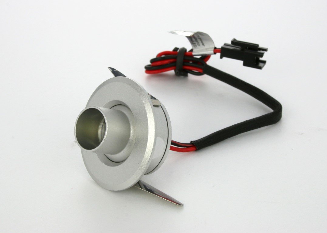 Mini Spotlight Eyeball LED Fixture - White LED Downlight for Auto, Truck, RV, Boat and Aircraft - Cool White LED Dimmable