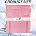 Keedolla Car Sun Visor Organizer, Truck Visor Organizer Car Sun Storage Pocket Pouch Case Bag for Sunglasses, Cards, Pens and Document - Pink