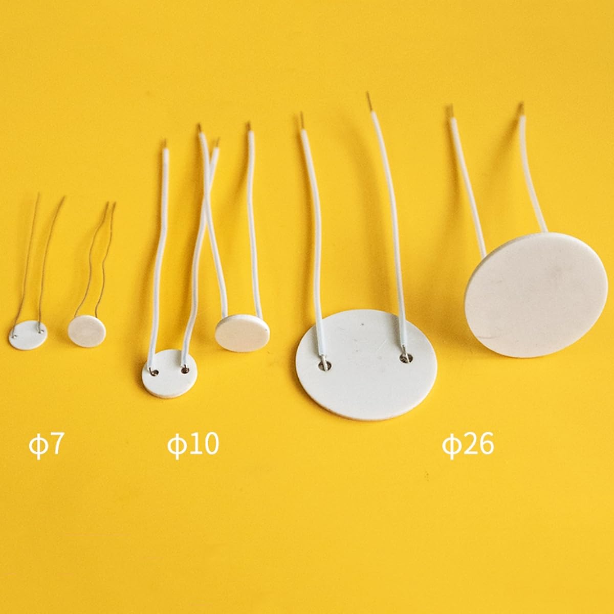 5 szt. Miniaturowe ceramiczne elementy grzejne 500°C Metalowy grzejnik ceramiczny o wysokiej temperaturze(28x1.3mm 12V)
