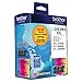 Brother Genuine High Yield Color Ink Cartridge, 3 Pack of LC20E, Replacement Color Ink Three Pack, Includes 1 Cartridge Each of Cyan, Magenta & Yellow, Page Yield Up to 1200 Pages/Cartridge, LC20E