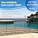 ALLSAFE Removable Mesh Pool Fence - Black 15 Foot by 4 Foot Fence Panels – Pre-Assembled DIY Safety Fence with 1/2