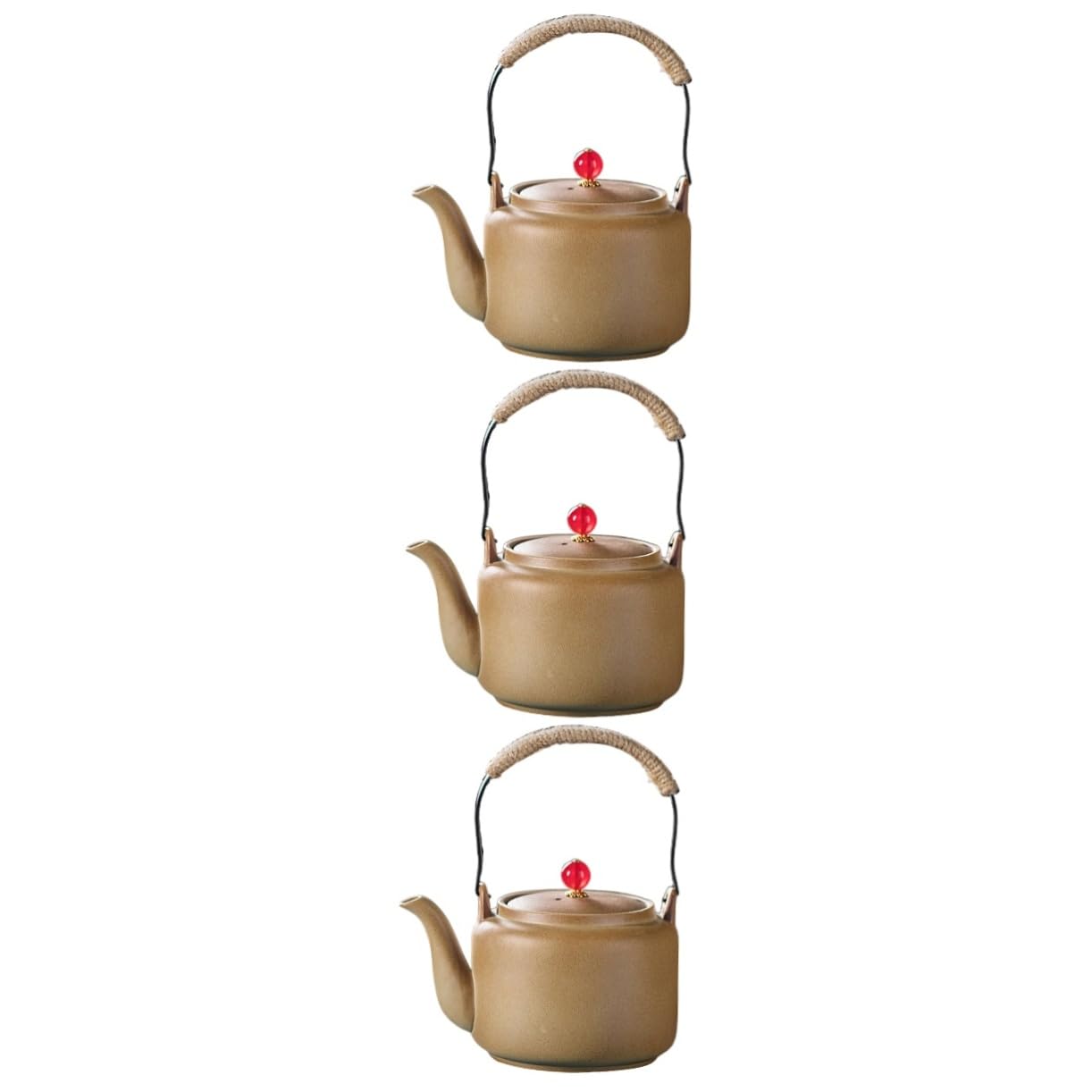 Hemobllo 3stücke Große Kapazität Vintage Teekessel Für Zuhause Kochen Von Grünem Schwarzem Und Kräutertee Hitzebeständig Und Leicht Zu Reinigen