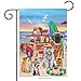 Dog Days of Summer Garden Flag Humor Nautical Beach Surfboards 12.5" x 18"
