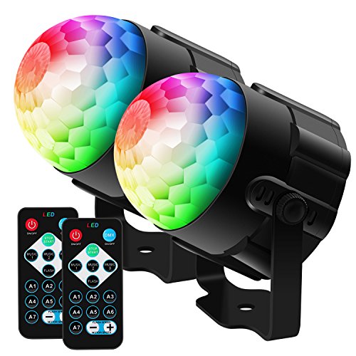BAISUN Disco Ball Party Lights RGB Disco Lights Ocean Light Projector with Remote