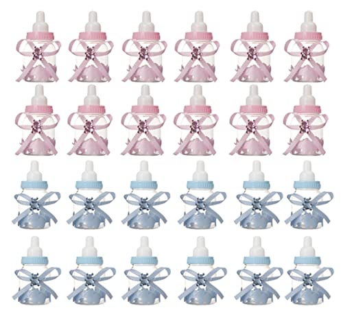 YKKJ 24 pcs Biberon de Bonbons,Bouteilles de Douche de Bébé,pour Fête d'anniversaire des Enfants, Baby Shower Party.