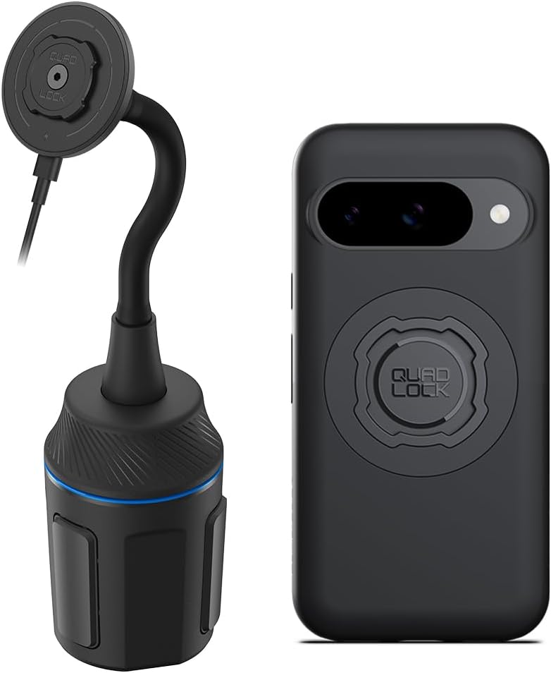 Quad Lock Cup Holder Mount Kit - Google Pixel 10/10 Pro MAG with MAG Wireless Charging Head (V2)